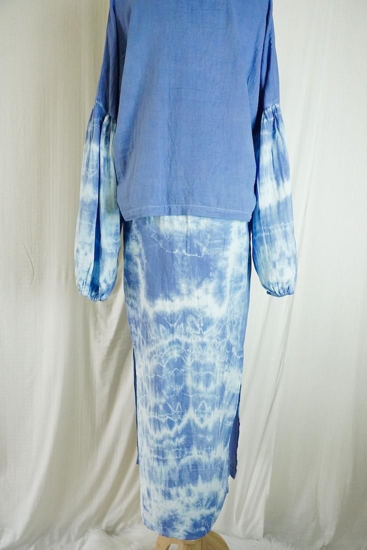 W-gauze Ribbon skirt