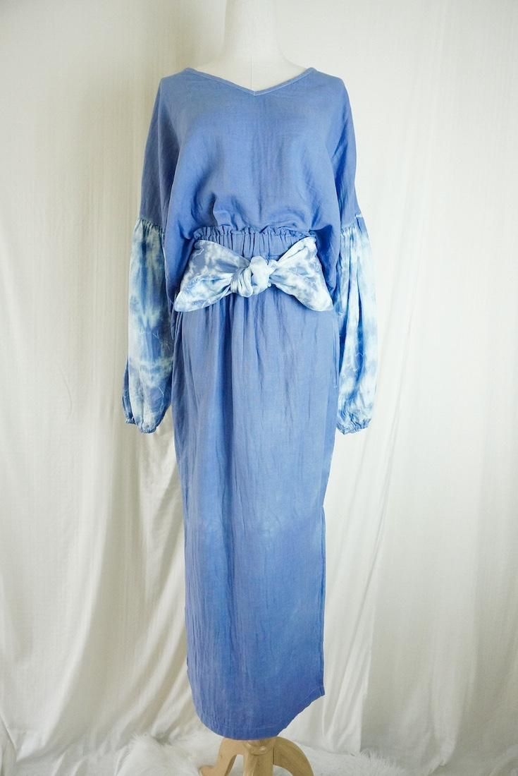 W-gauze Ribbon skirt