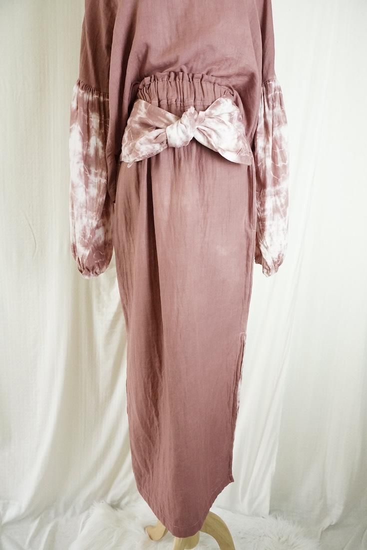 W-gauze Ribbon skirt