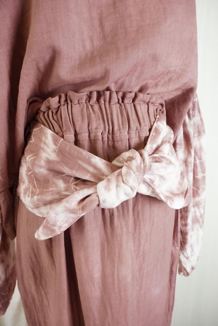 W-gauze Ribbon skirt