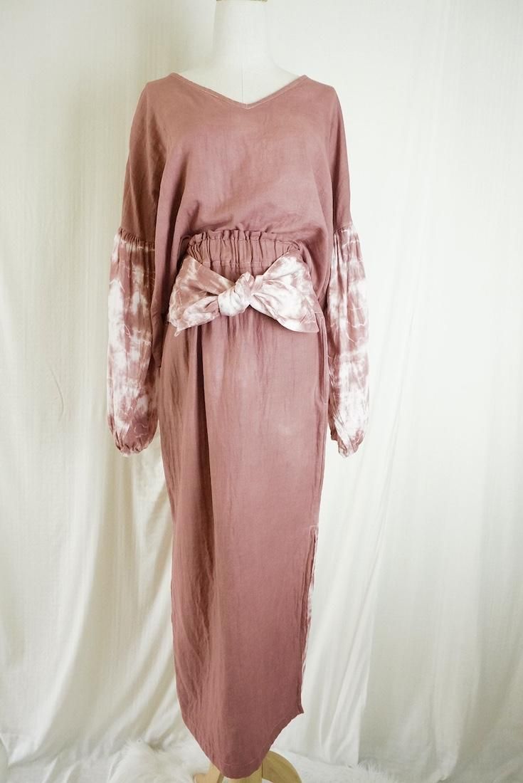 W-gauze Ribbon skirt