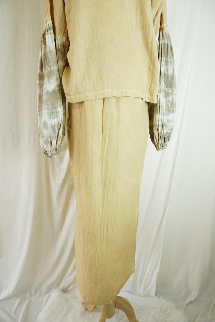W-gauze Ribbon skirt