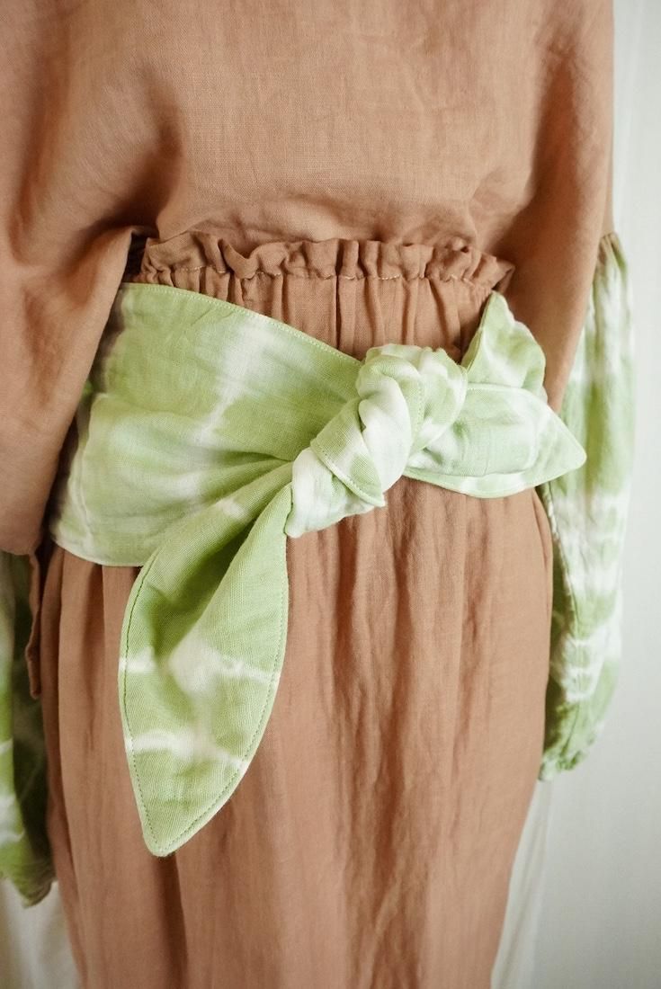 W-gauze Ribbon skirt