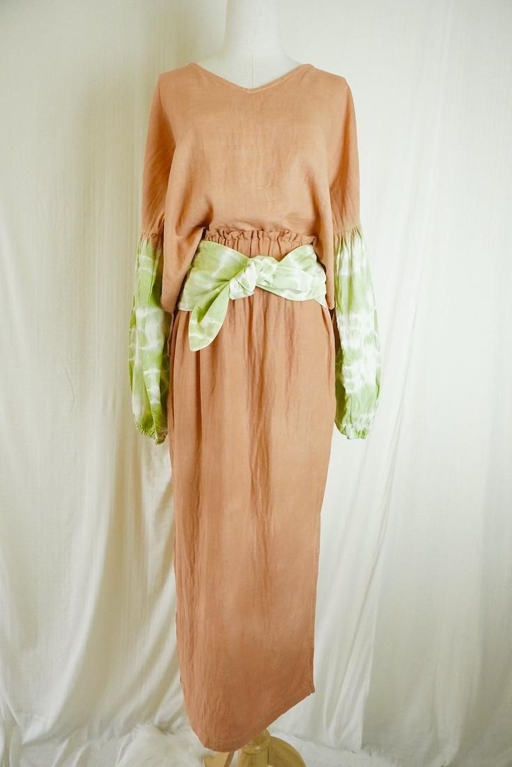 W-gauze Ribbon skirt