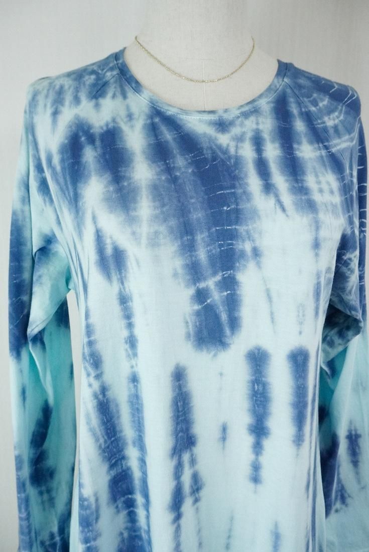 Cotton Long Sleeve OP Sky x Navy
