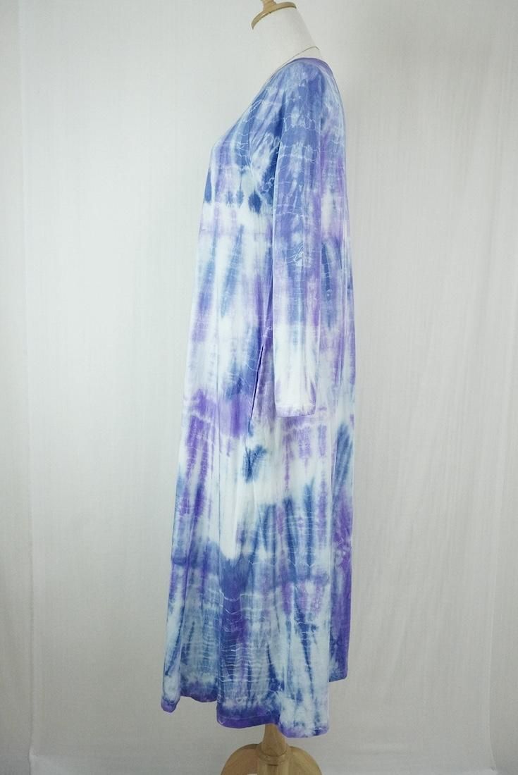 Cotton Long Sleeve OP DeepBlue x Purple