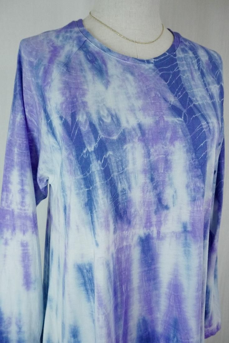Cotton Long Sleeve OP DeepBlue x Purple