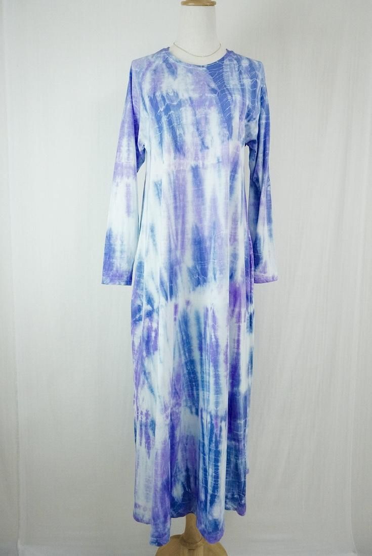 Cotton Long Sleeve OP “DeepBlue x Purple”