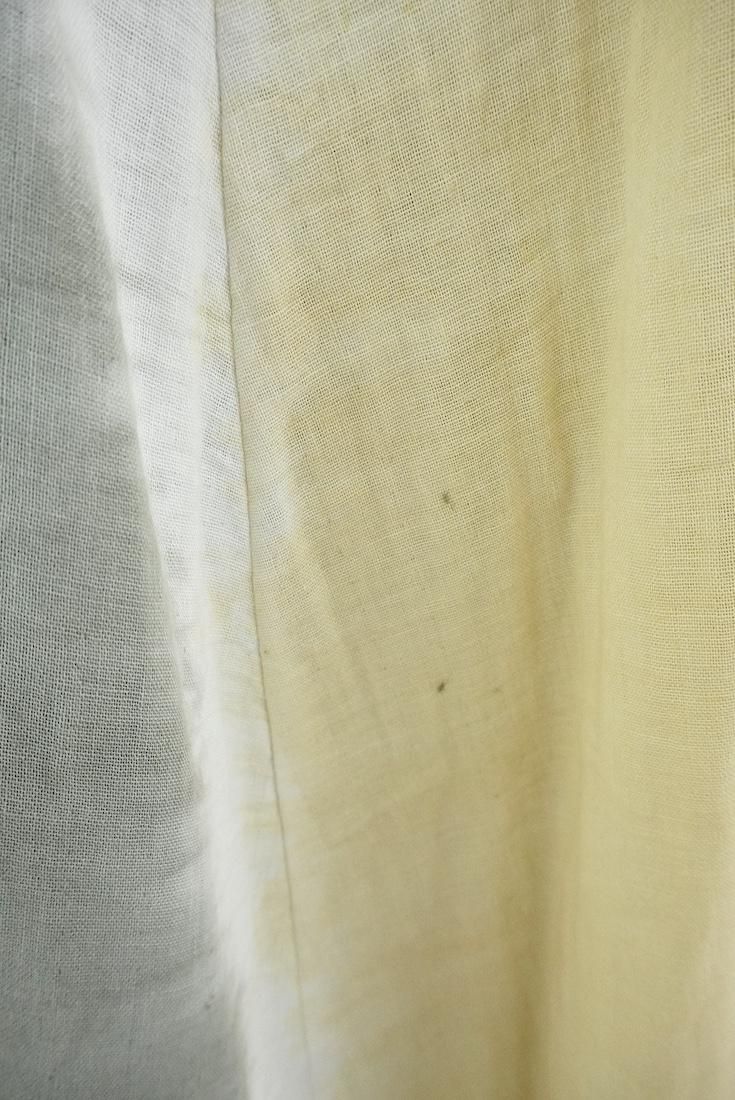 W-gauze Puff sleeve op  GreenTea x Custard