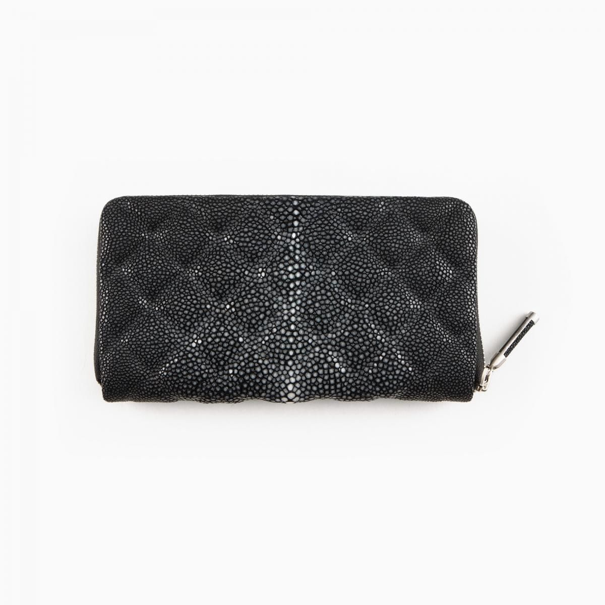 海の宝石 ガルーシャ『ラウンドジップ長財布（エンボス加工