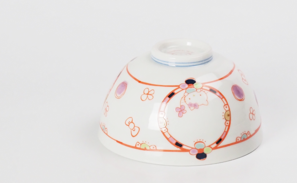 ハローキティ茶碗（10.4cm） 花バルーン