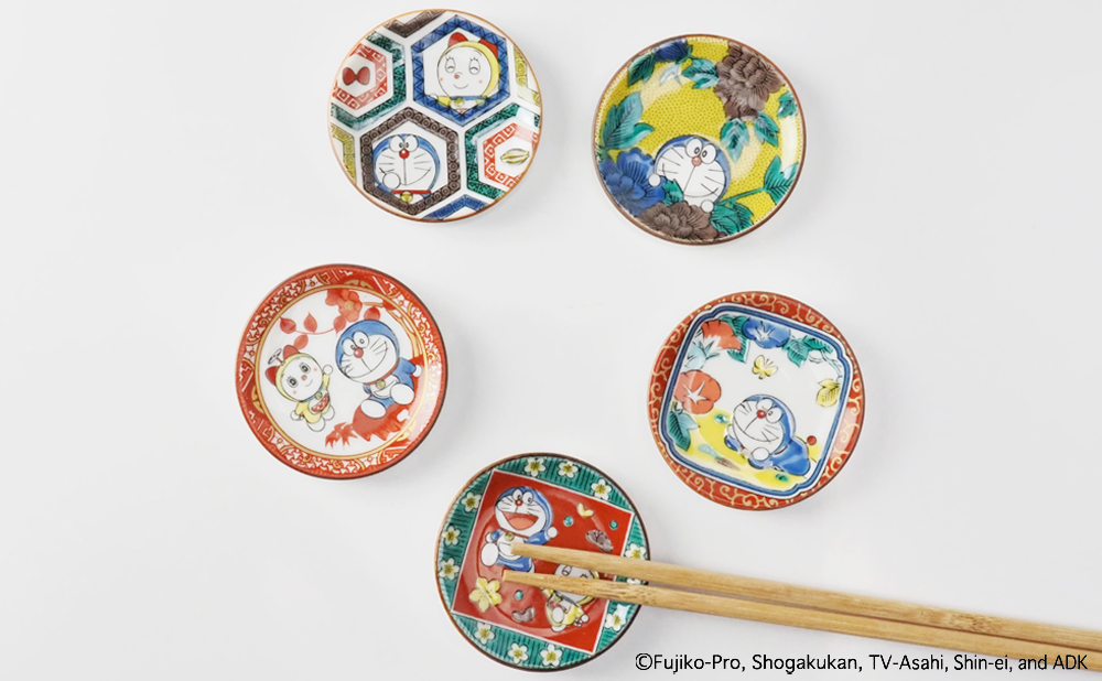 ドラえもん豆皿セット（5.5cm） 歴代画風