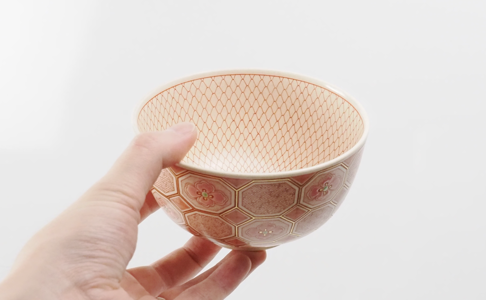 抹茶碗 赤絵幾何学文/林美佳里 抹茶碗 赤絵幾何学文/林美佳里