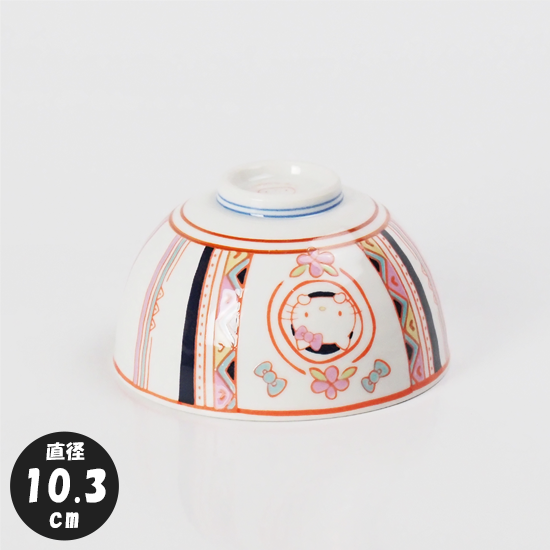楽天市場】サンリオ ハローキティ×麦山窯 限定【ろくべ型豆茶碗