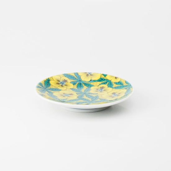 縁起豆皿（9.5cm） 吉田屋風葵／青郊窯