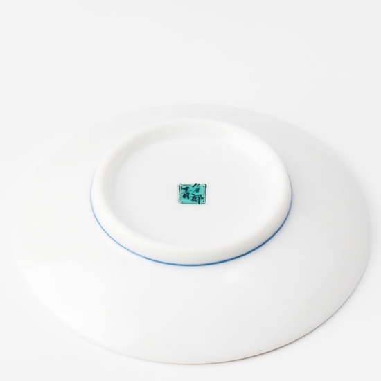 縁起豆皿(9.5cm) 吉田屋風葵/青郊窯 縁起豆皿(9.5cm) 吉田屋風葵/青郊窯