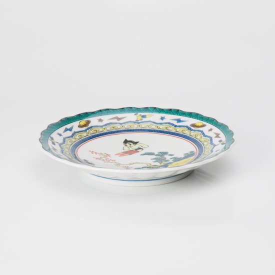 手塚治虫シリーズ銘々皿（12.8cm） 鉄腕アトム 皿立て付き
