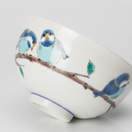 飯碗(10.5cm) 山雀/青郊窯 飯碗(10.5cm) 山雀/青郊窯