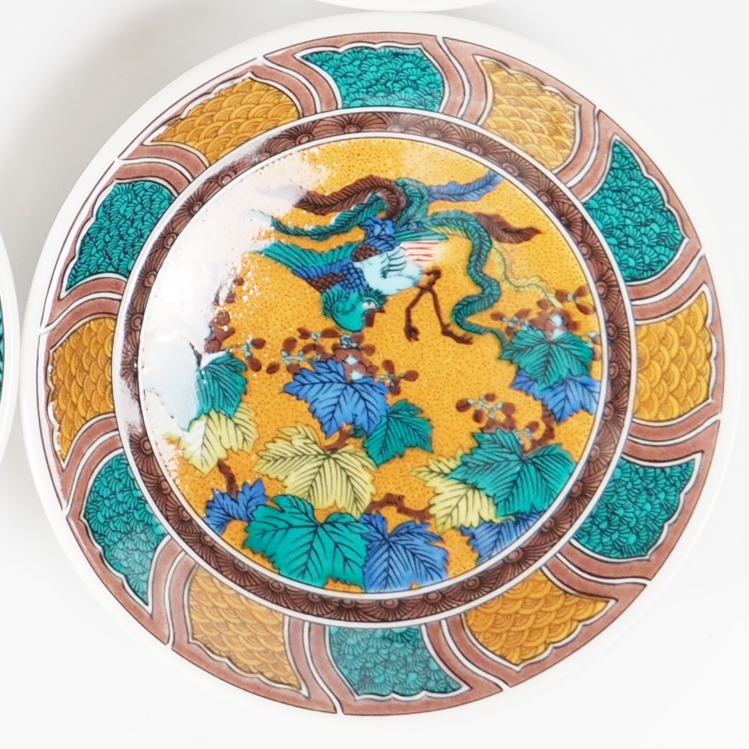 4号皿揃（12.1cm） 古九谷名品6選 6枚セット