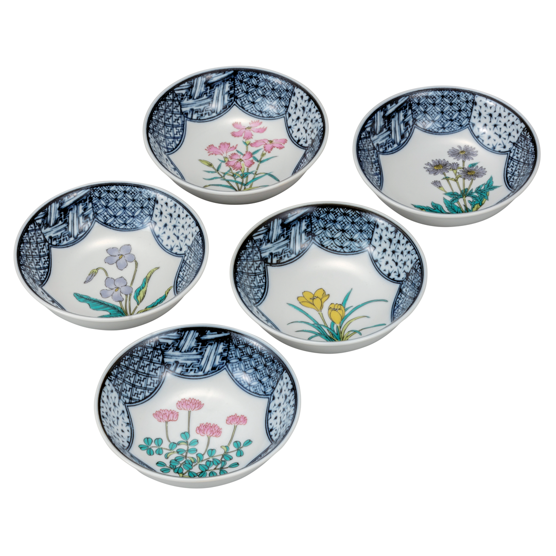 【セール】山近泰　九谷焼　小皿（小鉢）セット セール】山近泰九谷焼小皿（小鉢）セット