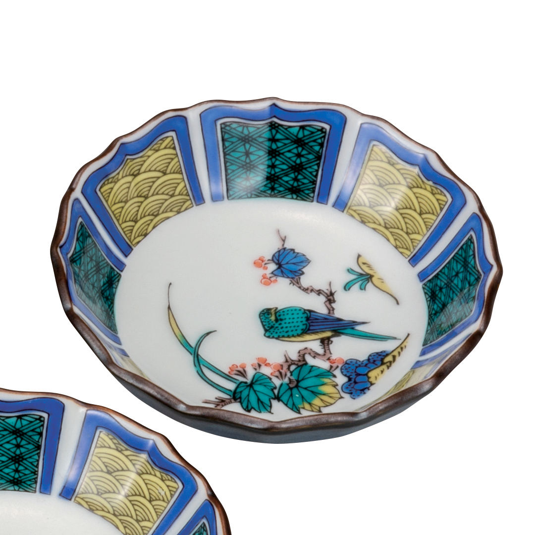今 話題 の 人気 商品 3号小鉢揃（9.5cm） 古九谷絵変わり 5枚セット 食器