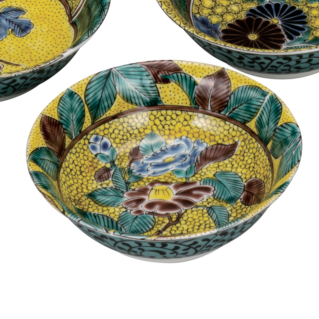 4号小鉢揃(12.0cm) 吉田屋絵変わり 5枚セット 4号小鉢揃(12.0cm) 吉田屋絵変わり 5枚セット