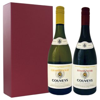 【ワインギフト】<br>南フランス産の上質な赤ワインと白ワイン 2 種類<br>本州・四国送料無料 ギフト2本箱入