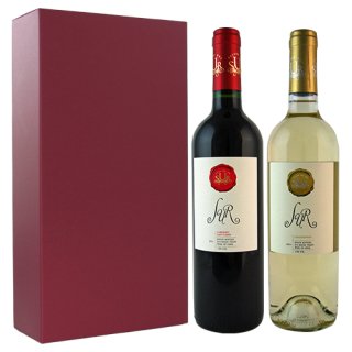 【ワインギフト】<br>2つの優れた白ワインと赤ワイン<br>Two excellent white and red wines<br>本州・四国送料無料 ギフト2本箱入