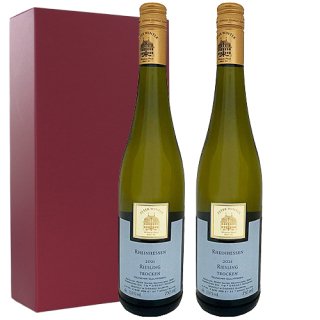 【ワインギフト】<br>ドイツのクラシッなリースリングワイン2本<br>Two classic Riesling wines from
Germany.<br>本州・四国送料無料 ギフト2本箱入