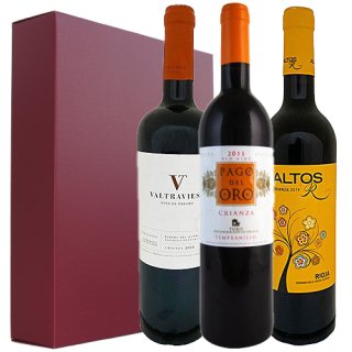 【ワインギフト】 スペイン最高ブドウ畑から最高級の赤ワイン<br>Top grade red wines from Spain's best vine growing areas.本州・四国送料無料