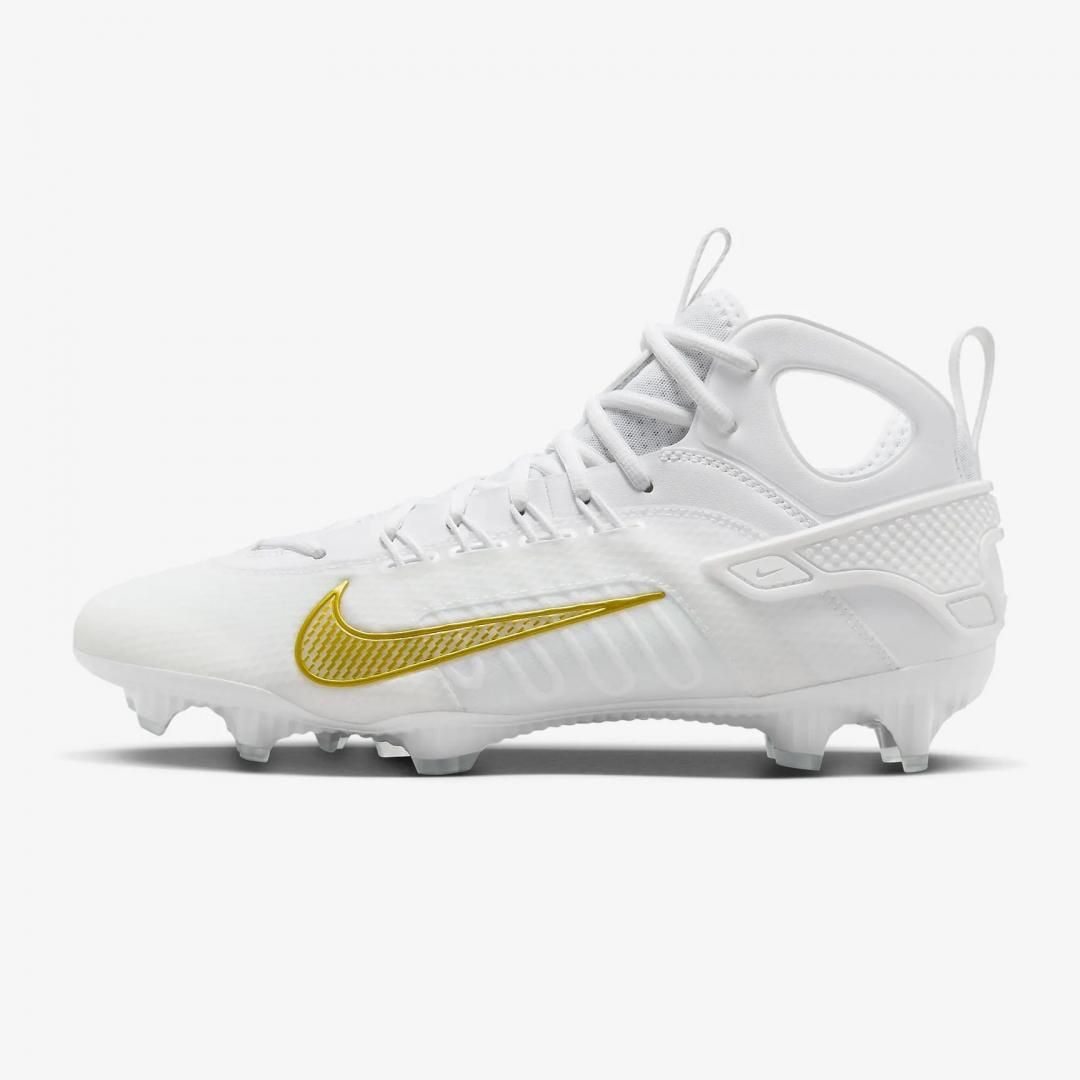 Nike Alpha Huarache 9 Elite Lacrosse Cleats-Mid ホワイト Nike Alpha Huarache 9 Elite Lacrosse Cleats-Mid ホワイト
