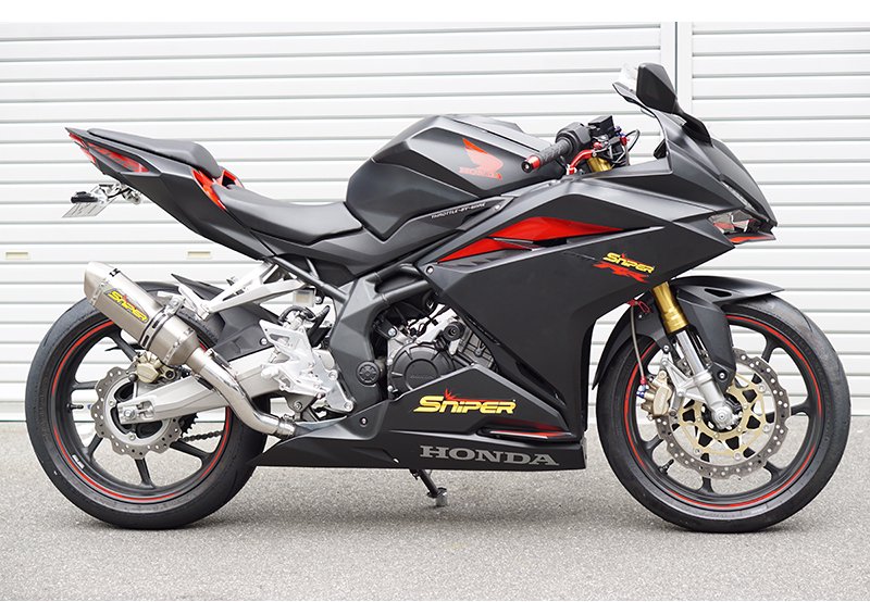 CBR250RR MC51・ステンメッシュブレーキホース青・前後［HD229］