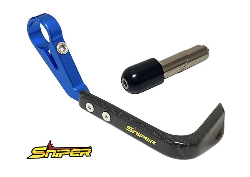 カーボンブレーキレバーガード 赤 汎用15-17mm SNIPER