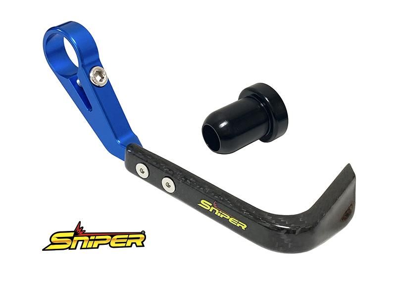 カーボンブレーキレバーガード 赤 汎用15-17mm SNIPER