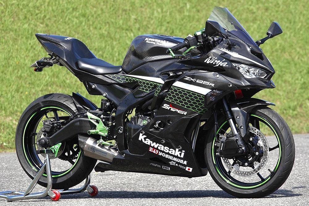 NINJA ZX-25R ZX-4R ストリート用 バックステップ 黒 クイック