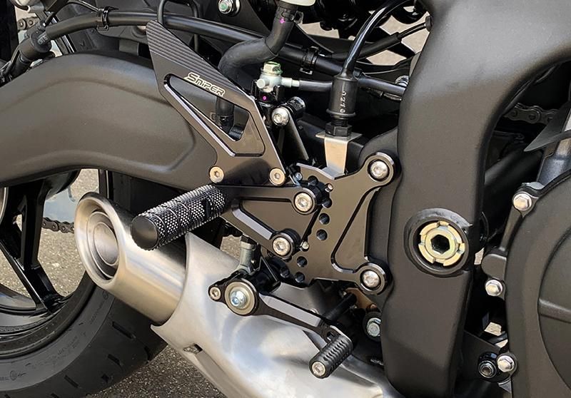 NINJA ZX-25R ZX-4R ストリート用 バックステップ 黒 クイック NINJA ZX-25R ZX-4R ストリート用 バックステップ 黒 クイック