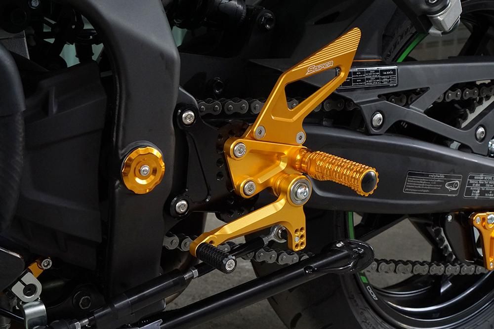 NINJA ZX-25R ZX-4R SE ストリート用 バックステップ 金