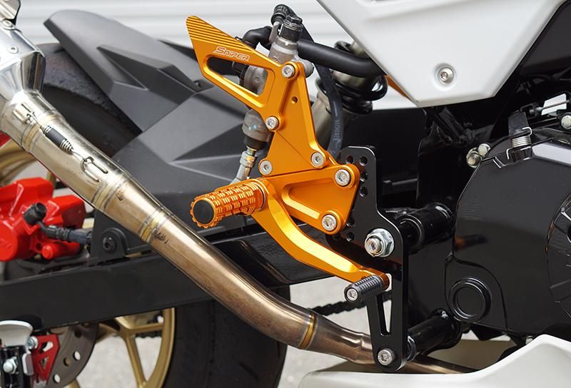 GROM グロム MSX125 JC61 レース用 バックステップ 金 SNIPER スナイパー SP0111GD 4589993473269