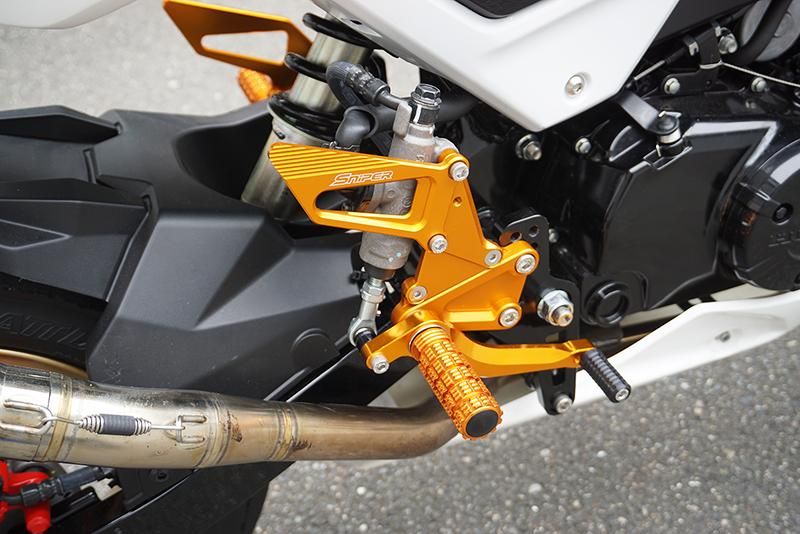 GROM グロム MSX125 JC61 レース用 バックステップ 金 SNIPER スナイパー SP0111GD 4589993473269