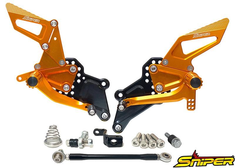 【シルバー】汎用シフトペダル バックステップ補修用 ロッド シフトレバー