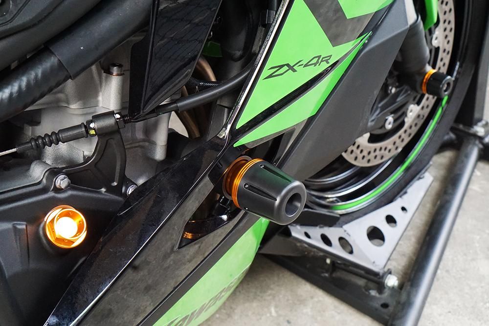NINJA ZX-25R ZX-4R エンジンスライダー 緑 SNIPER スナイパー
