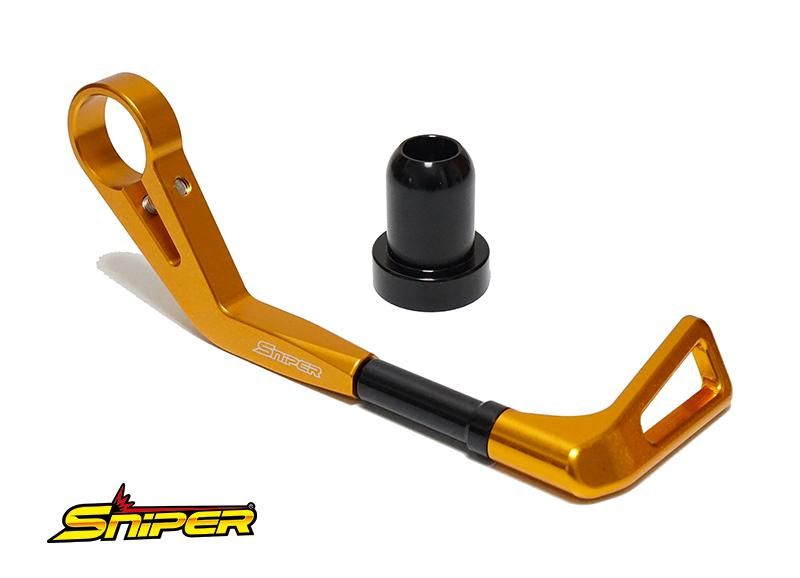 アルミ製 ブレーキレバーガード 金 カワサキ車用 SNIPER