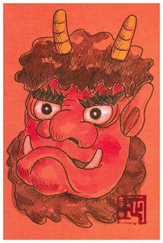 まよけドン 3木目 大サイズ - 魔除け鬼.com | 厄除け・開運を呼び込む