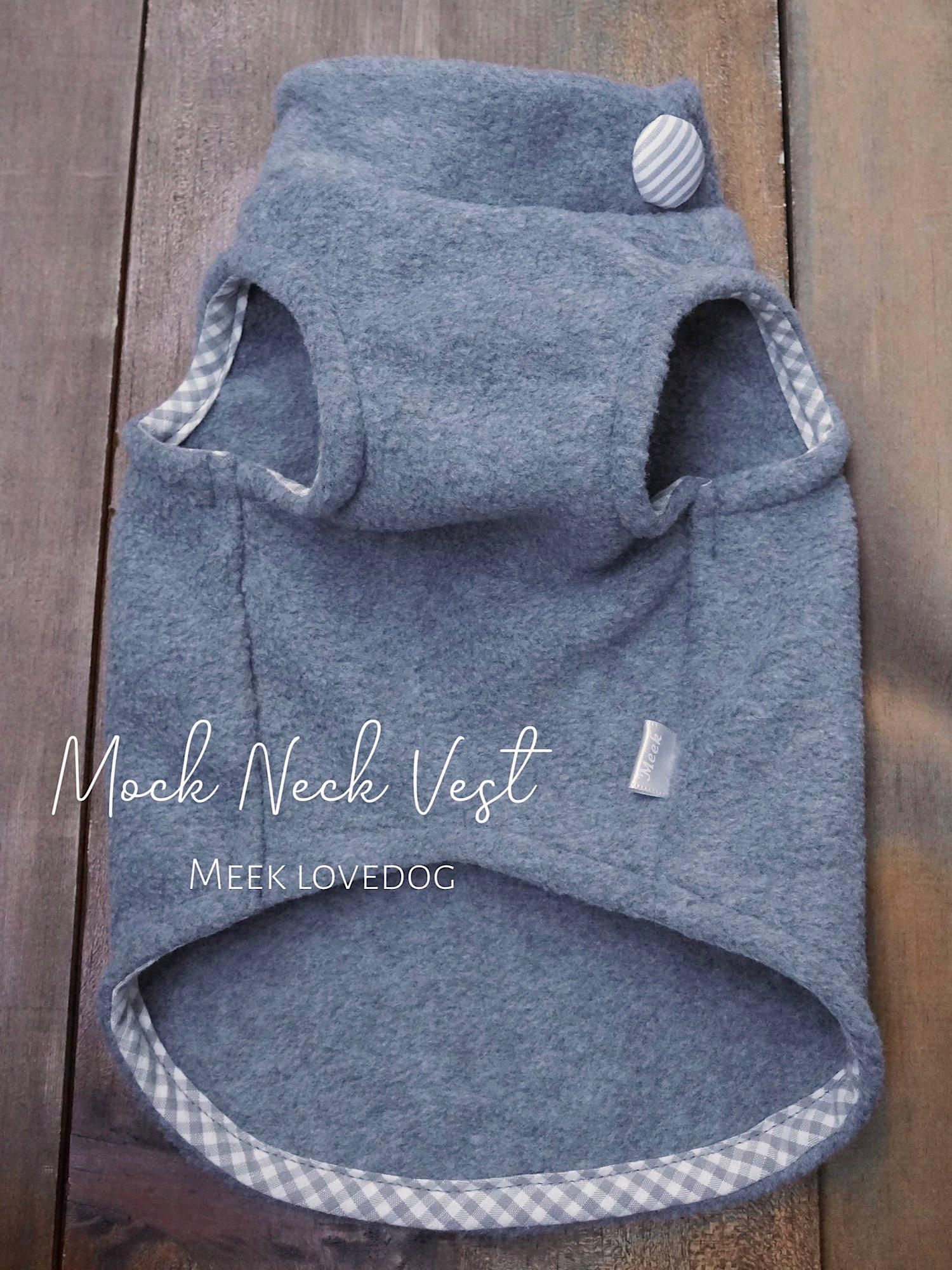 【Meek closet】モックネックベスト(グレー)