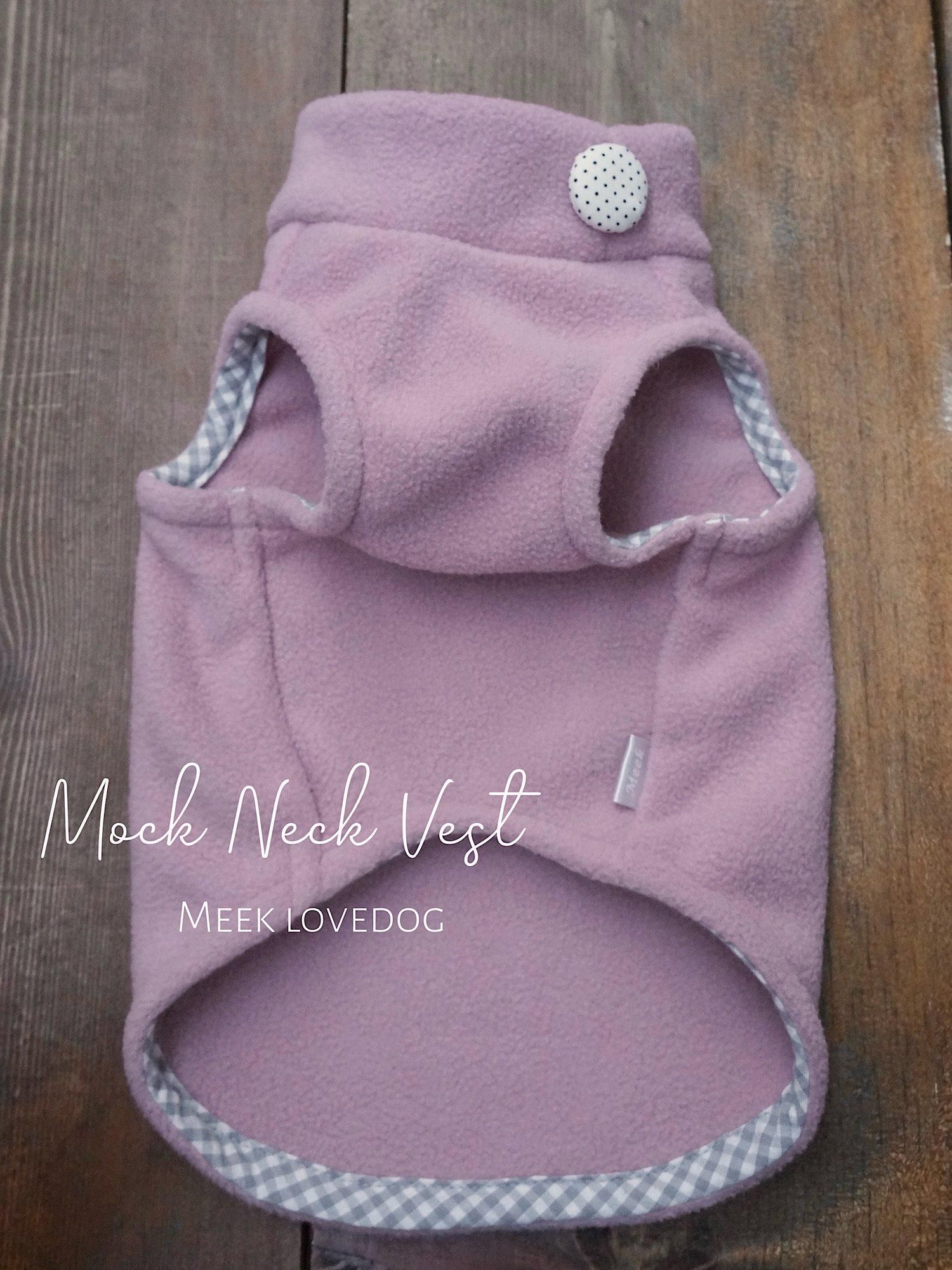 【Meek closet】モックネックベスト(pink)