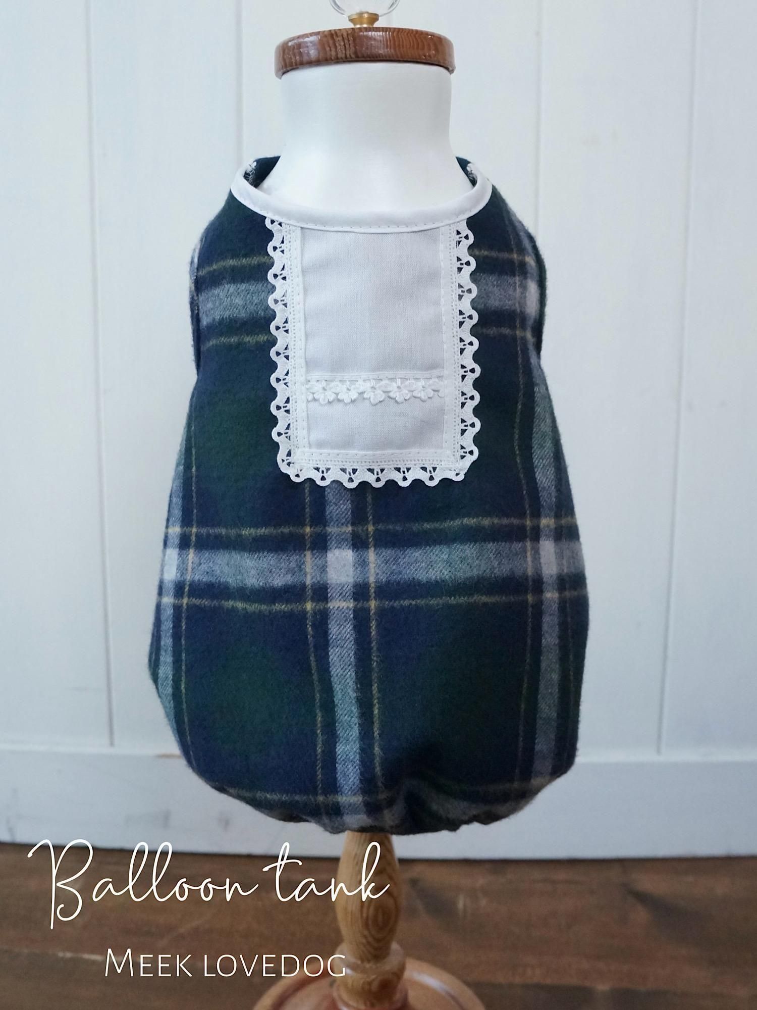 バルーンタンク(navy・check<img class='new_mark_img2' src='https://img.shop-pro.jp/img/new/icons14.gif' style='border:none;display:inline;margin:0px;padding:0px;width:auto;' />