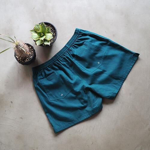 パンツ WAX thm OXFORD TRACK SHORTS Green WAX thm OXFORD TRACK SHORTS Green