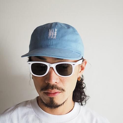 (新品未使用)WAX PRODUCTIONS cap グレー 6パネル キャップ 新品未使用)WAX PRODUCTIONS cap グレー 6パネル キャップ