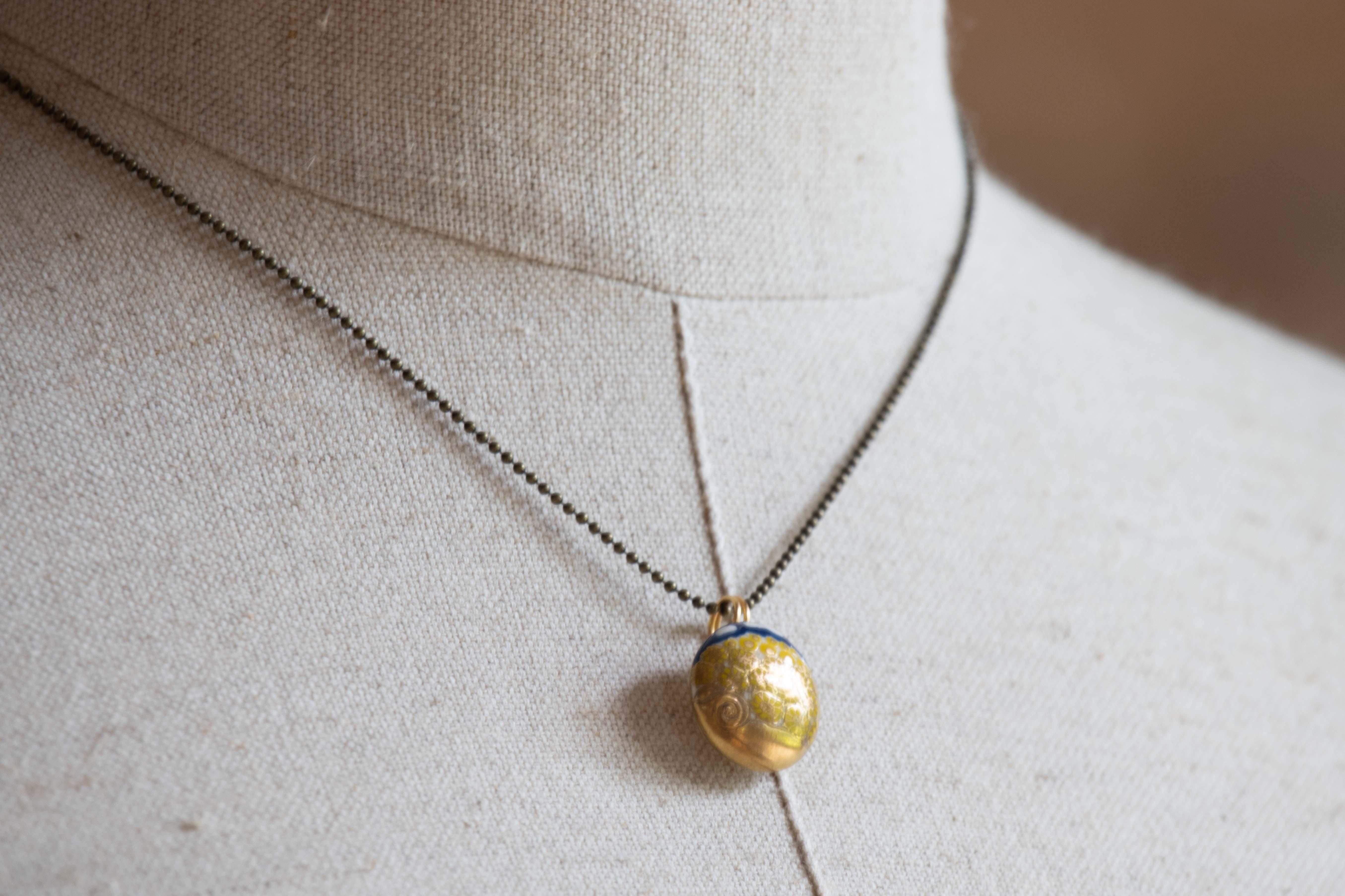 3*9様 薩摩ボタン　ネックレス　髑髏 薩摩ボタン