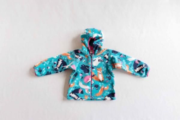 Patagonia baby synch cardigan/festival fox:epic blue